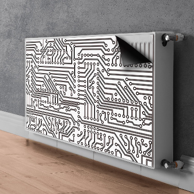 Cache radiateur déco Circuit intégré