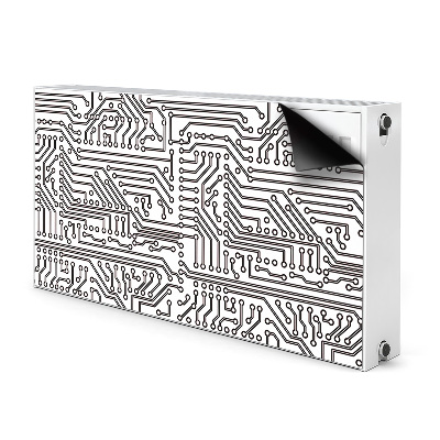 Cache radiateur déco Circuit intégré