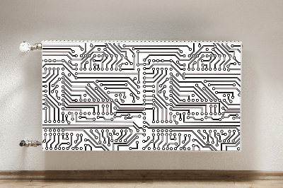 Cache radiateur déco Circuit intégré