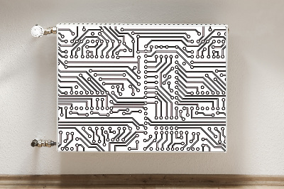 Cache radiateur déco Circuit intégré