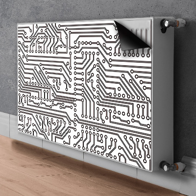 Cache radiateur déco Circuit intégré