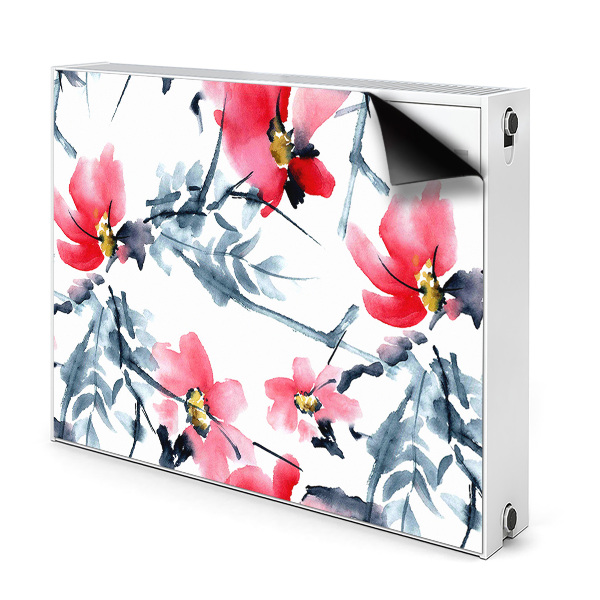 Aimant cache radiateur Motif de fleurs