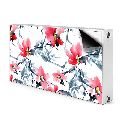 Aimant cache radiateur Motif de fleurs