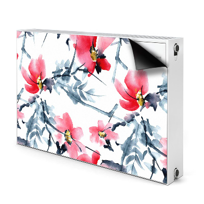 Aimant cache radiateur Motif de fleurs