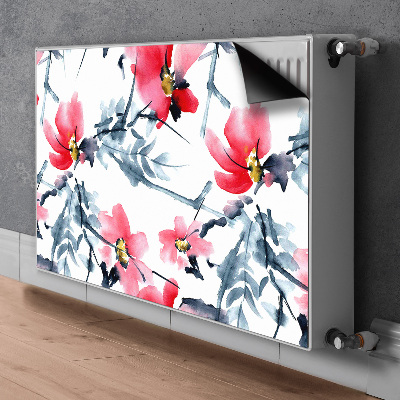 Aimant cache radiateur Motif de fleurs