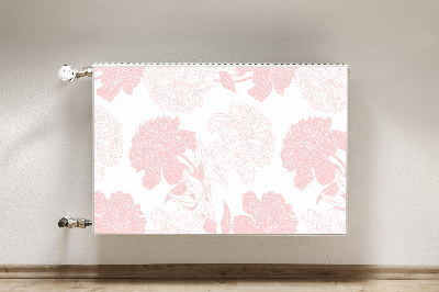 Cache radiateur déco Fleurs roses