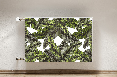 Tapis magnétique pour radiateur Feuilles de la jungle