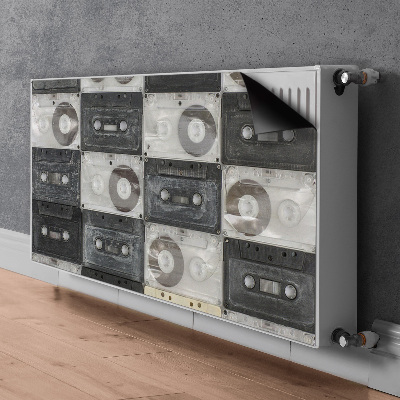 Cache radiateur déco Vieilles cassettes