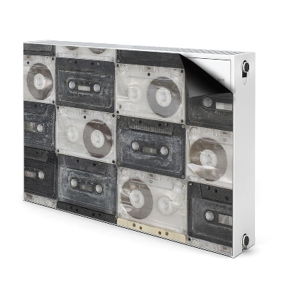 Cache radiateur déco Vieilles cassettes