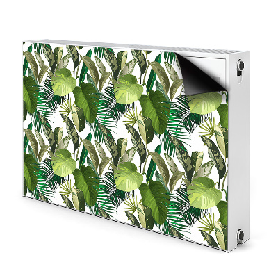 Cache radiateur déco Feuilles tropicales