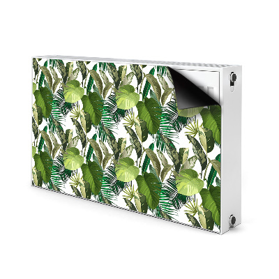 Cache radiateur déco Feuilles tropicales