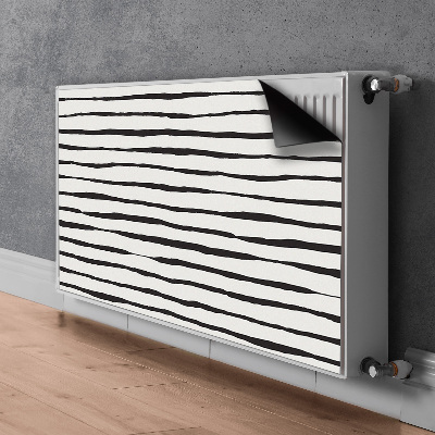 Tapis magnétique pour radiateur Lignes noires