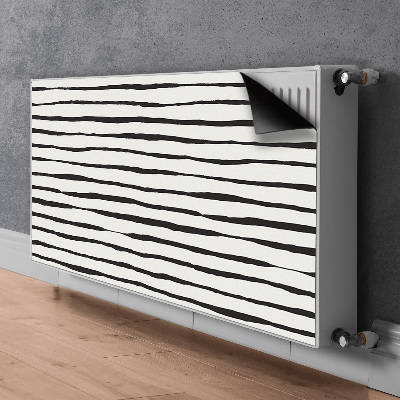 Tapis magnétique pour radiateur Lignes noires