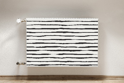 Tapis magnétique pour radiateur Lignes noires