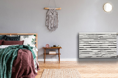 Tapis magnétique pour radiateur Lignes noires