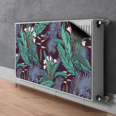 Cache radiateur déco Jungle tropicale