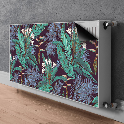 Cache radiateur déco Jungle tropicale