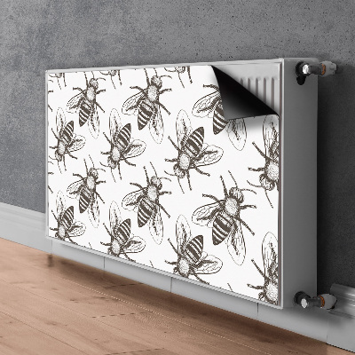 Cache radiateur déco Modèle d'abeilles