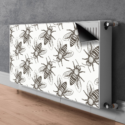 Cache radiateur déco Modèle d'abeilles