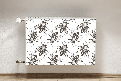 Cache radiateur déco Modèle d'abeilles