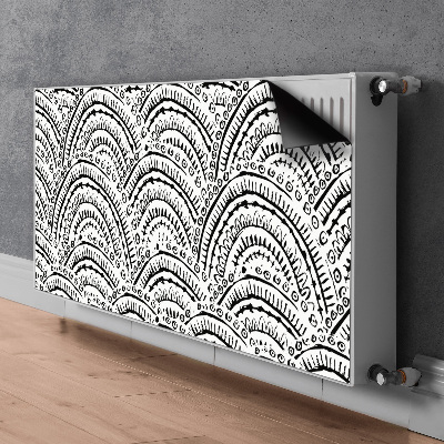 Cache radiateur déco Un motif abstrait