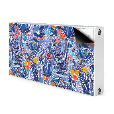 Cache radiateur déco Végétation tropicale