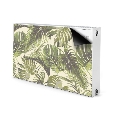 Cache radiateur déco Feuilles tropicales