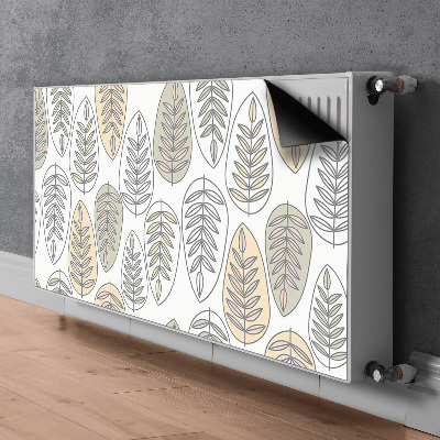 Aimant décoratif pour radiateur Feuilles graphiques