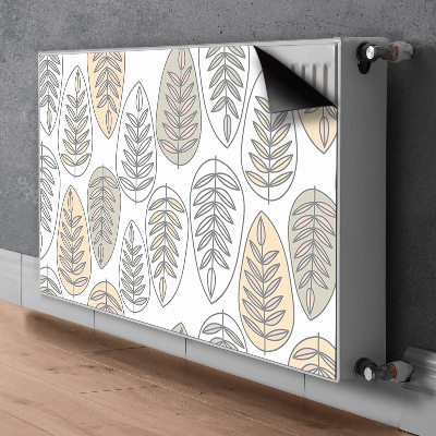 Aimant décoratif pour radiateur Feuilles graphiques