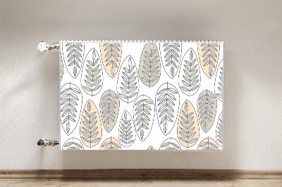 Aimant décoratif pour radiateur Feuilles graphiques