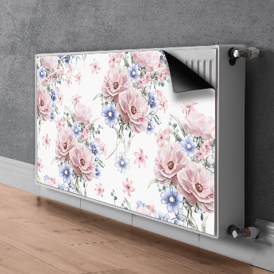 Tapis magnétique pour radiateur Bouquet délicat