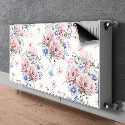 Tapis magnétique pour radiateur Bouquet délicat