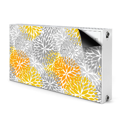 Cache radiateur déco Chrysanthèmes