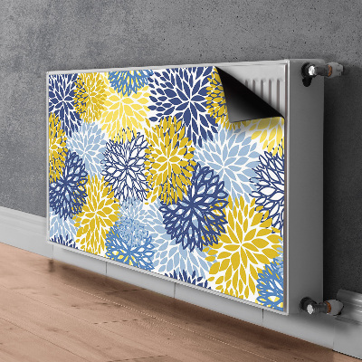 Un tapis avec un imprimé radiateur Fleurs de chrysanthemum