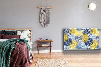 Un tapis avec un imprimé radiateur Fleurs de chrysanthemum