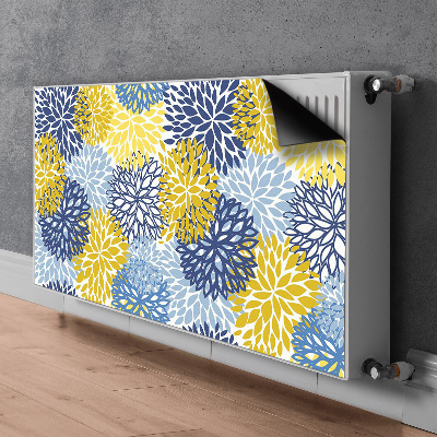 Un tapis avec un imprimé radiateur Fleurs de chrysanthemum