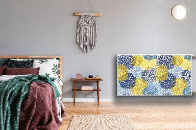 Un tapis avec un imprimé radiateur Fleurs de chrysanthemum