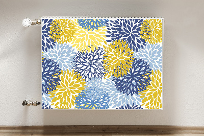 Un tapis avec un imprimé radiateur Fleurs de chrysanthemum