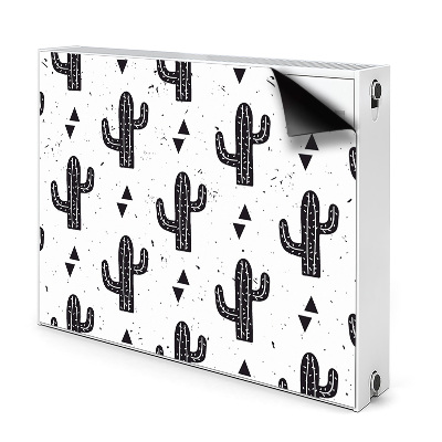 Tapis magnétique pour radiateur Cactus noir