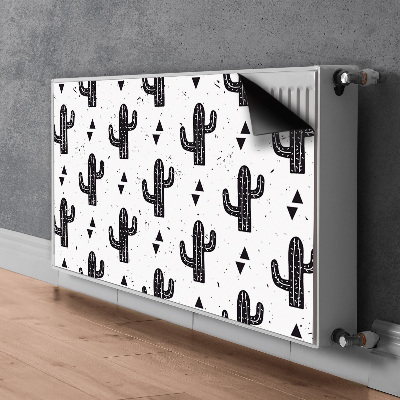 Tapis magnétique pour radiateur Cactus noir