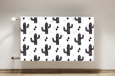 Tapis magnétique pour radiateur Cactus noir