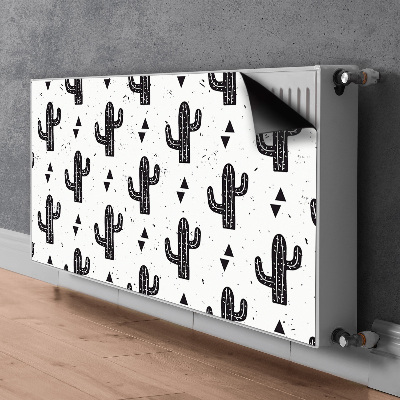 Tapis magnétique pour radiateur Cactus noir