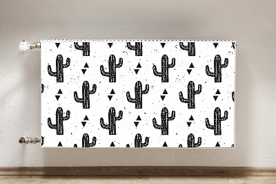 Tapis magnétique pour radiateur Cactus noir