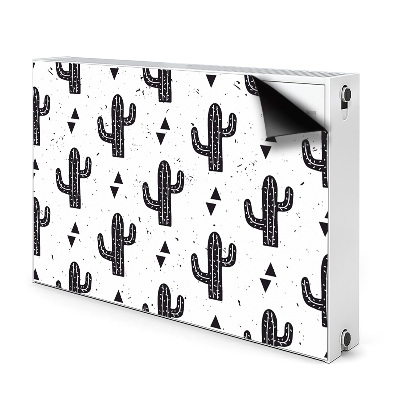 Tapis magnétique pour radiateur Cactus noir