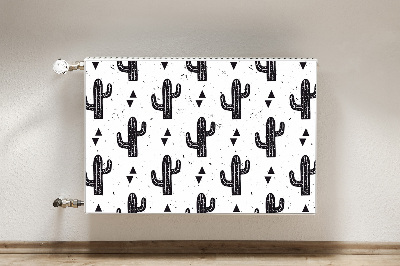 Tapis magnétique pour radiateur Cactus noir