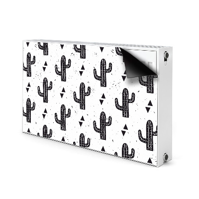 Tapis magnétique pour radiateur Cactus noir