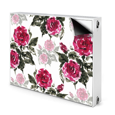 Tapis de radiateur décoratif Roses peintes