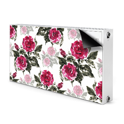 Tapis de radiateur décoratif Roses peintes