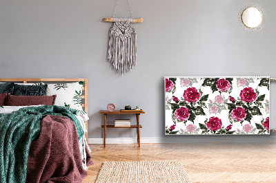 Tapis de radiateur décoratif Roses peintes