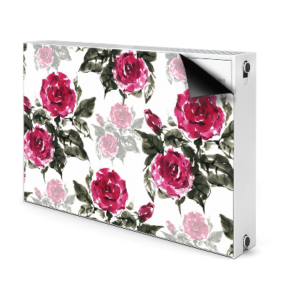 Tapis de radiateur décoratif Roses peintes